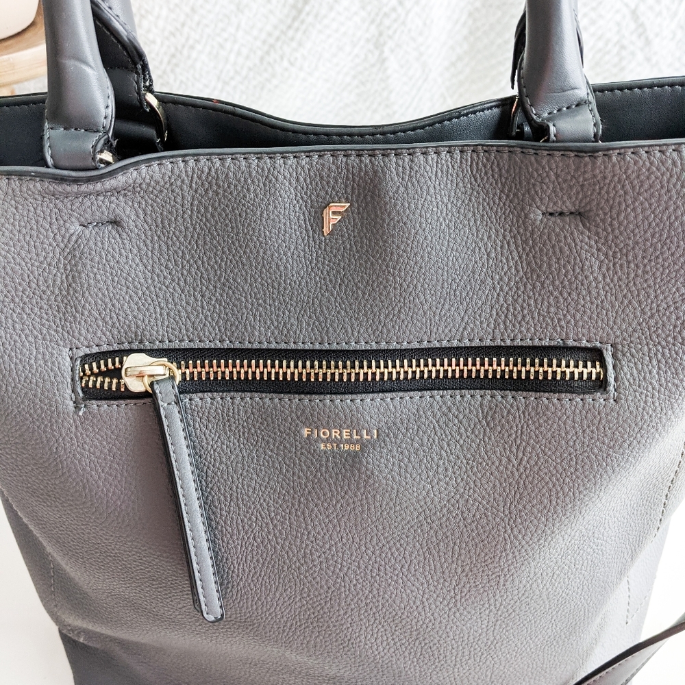 COPY - Giorgio Fiorelli Large Pebbled Leather Tote Bag - Picture 4 of 10